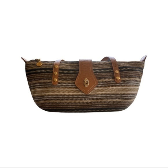 Eric Javits Stripe Squishy Tote Purse - Picture 5 of 13